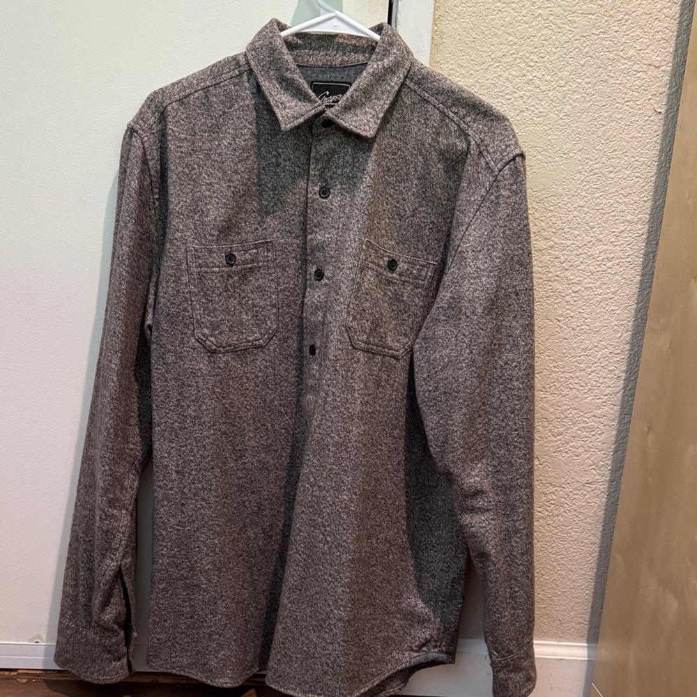 Grayers Brown/Gray Flannel Button-Up Shirt